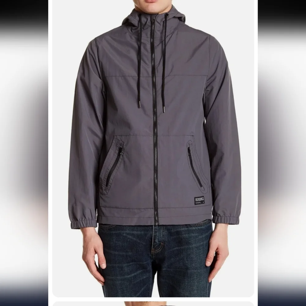 Ezekiel Men's Size Large Dylan Long Sleved Jacket in Charcoal Retails $70 Unisex - Picture 2 of 9